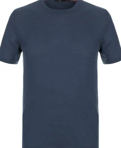 2117 Paidat Ja Neuleet*merinovilla T-paita Almo 040 Navy