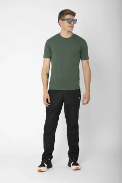 2117 Paidat Ja Neuleet*merinovilla T-paita Almo 500 Forest Green