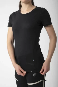 2117 Paidat, Neuleet Ja Topit*merinovilla T-paita Almo W 010 Black