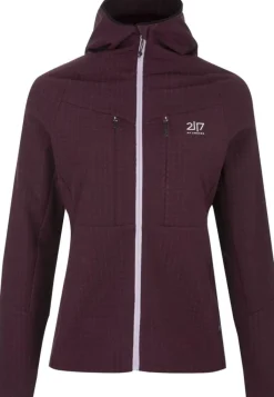 2117 Fleecet, Colleget Ja Hupparit*softshell takki Mellom W 709 Dk-Plum