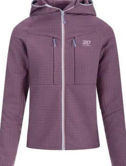 2117 Fleecet, Colleget Ja Hupparit*takki Mellom W 475 Grape
