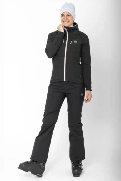 2117 Fleecet, Colleget Ja Hupparit*takki Mellom W 010 Black