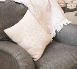 Aarikka Sisustustekstiilit*tyynynpäällinen Pässi 43 cm beige/valkoinen