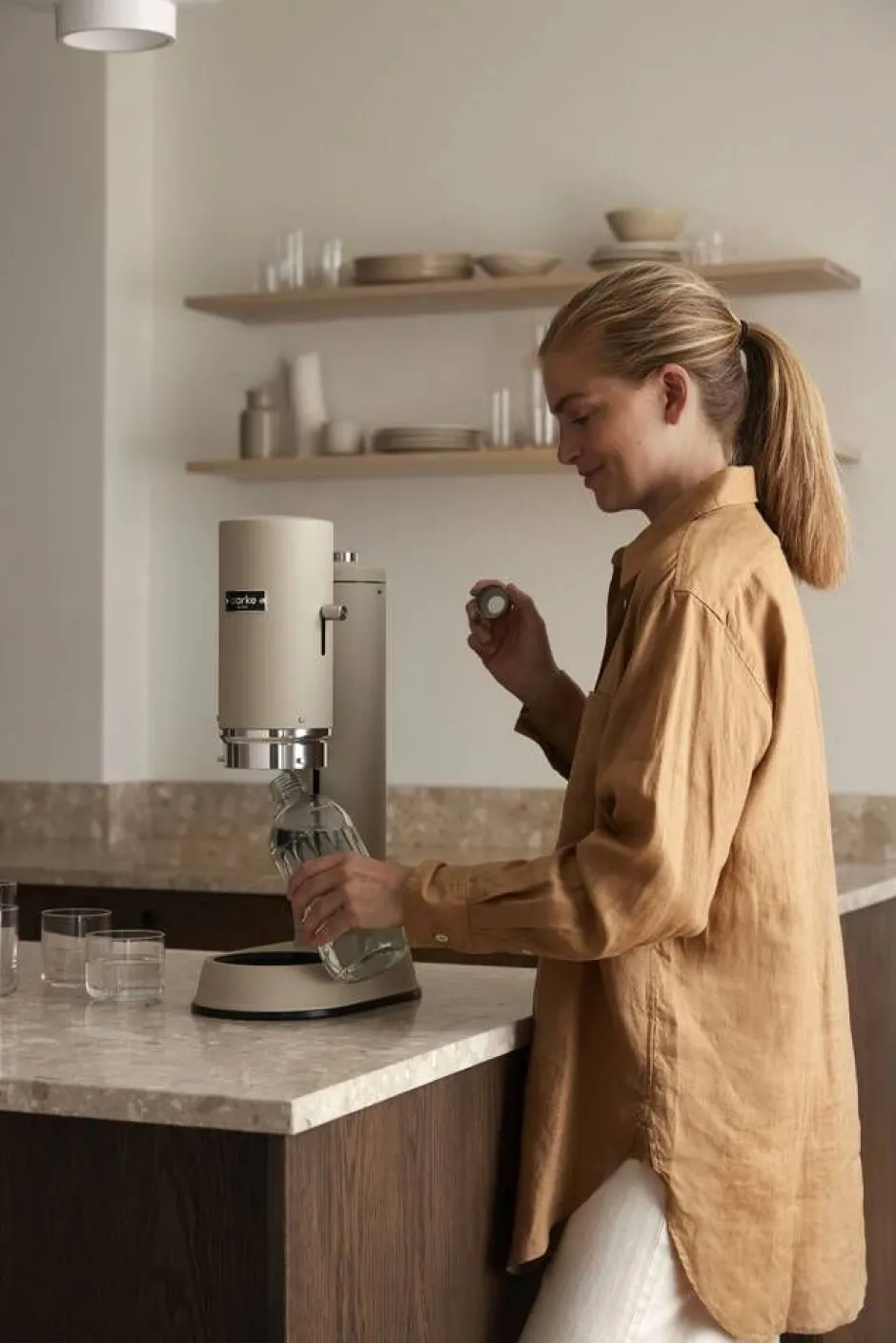 Aarke Muut Keittiön Pienkoneet*hiilihapotuslaite Carbonator Pro, sand