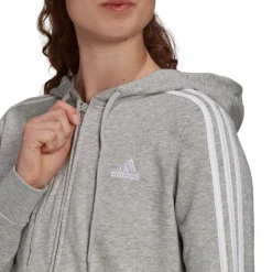 Adidas Fleecet, Colleget Ja Hupparit*collegetakki 3S ft fz hoody w GL0802 GL0802 Mgrey heather