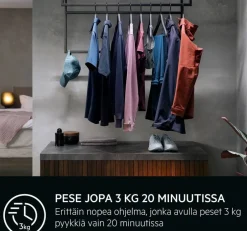 Aeg Pyykinpesu*pesukone LR834T86N PowerCare 8 kg