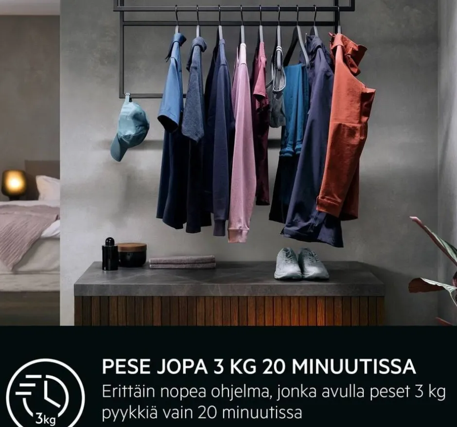 Aeg Pyykinpesu*pesukone LR834T86N PowerCare 8 kg