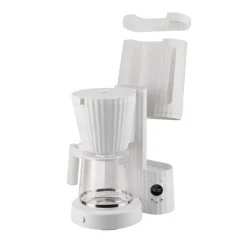 Alessi Kahvi Ja Kuumat Juomat*Plisse kahvinkeitin 10 kuppia/1,5 L valkoinen
