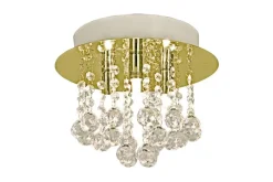 Sisustusvalaisimet*Aneta Lighting kattoplafondi Madelene ø 26 cm messinki