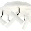 Sisustusvalaisimet*Aneta Lighting kattospotti Artic 5-os. valkoinen/kromi