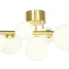 Sisustusvalaisimet*Aneta Lighting kattovalaisin Molekyl mattamessinki 7-os.