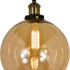 Sisustusvalaisimet*Aneta Lighting kattovalaisin Beatrice antiikki/meripihka