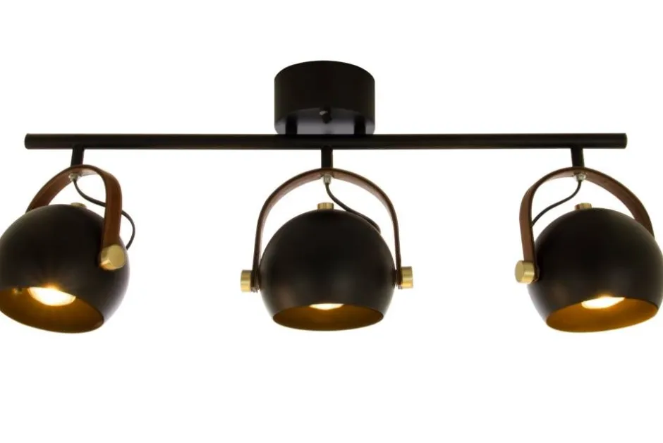 Sisustusvalaisimet*Aneta Lighting kattovalaisin Bow 3-os. musta