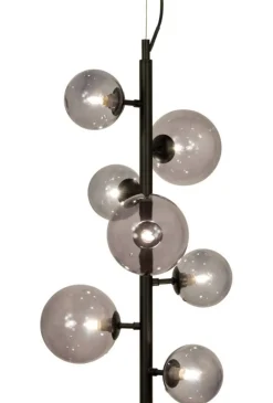Sisustusvalaisimet*Aneta Lighting kattovalaisin Molekyl musta 7-os.