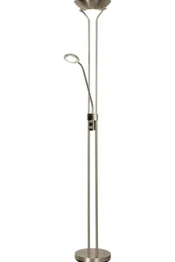 Sisustusvalaisimet*Aneta Lighting lattiavalaisin Nice LED uplight teräs