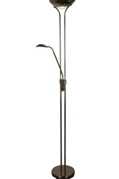 Sisustusvalaisimet*Aneta Lighting lattiavalaisin Nice LED uplight mustakromi