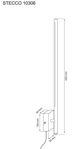 Sisustusvalaisimet*Aneta Lighting LED-seinävalaisin Stecco musta
