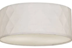 Sisustusvalaisimet*Aneta Lighting plafondi Bendir ø 38 valkoinen kohokuvio