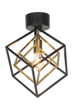 Sisustusvalaisimet*Aneta Lighting plafondi Cubes musta/antiikki