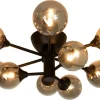 Sisustusvalaisimet*Aneta Lighting plafondi Cosmos koukkukiinnitys musta/savu