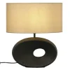 Sisustusvalaisimet*Aneta Lighting pöytävalaisin Ellipse musta/beige