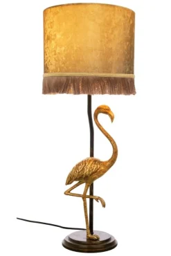 Sisustusvalaisimet*Aneta Lighting pöytävalaisin Flamingo mustakulta/kulta