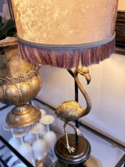Sisustusvalaisimet*Aneta Lighting pöytävalaisin Flamingo mustakulta/kulta