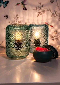 Sisustusvalaisimet*Aneta Lighting pöytävalaisin Minna vihreä