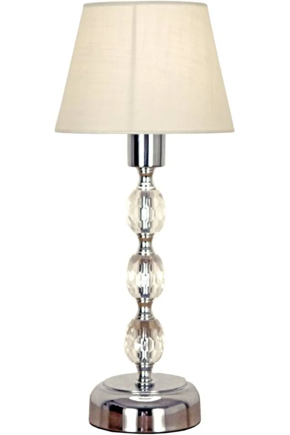 Sisustusvalaisimet*Aneta Lighting Pöytävalaisin Johanna 34 kirkas-kromi-valk