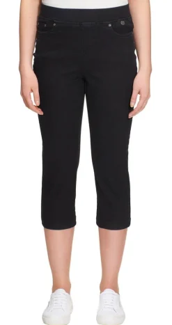 Anna Montana Shortsit Ja Caprit*caprit Jump in Jeans Rom Schwarz 1 / musta