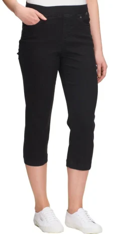 Anna Montana Shortsit Ja Caprit*caprit Jump in Jeans Rom Schwarz 1 / musta