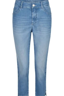 Anna Montana Shortsit Ja Caprit*farkkucaprit Slim Fit 3/4 Panama Used Summer Blue 149