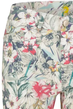 Anna Montana Shortsit Ja Caprit*housut Angelika Slim Fit 7/8 Athen Flower