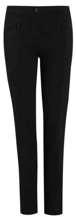Anna Montana Housut*housut Angelika Slim Fit 1104 Oslo Schwarz1 / Musta