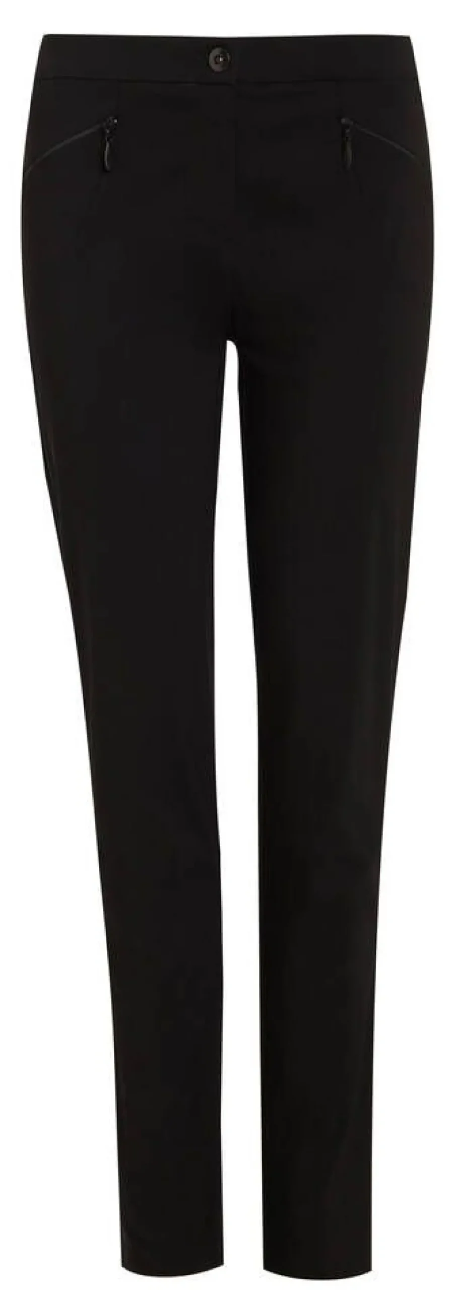 Anna Montana Housut*housut Angelika Slim Fit 1104 Oslo Schwarz1 / Musta