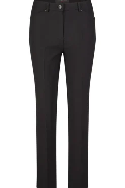 Anna Montana Housut*housut Angelika Slim Fit 1240 Basel Black /musta