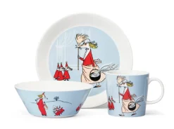 Moomin Astiat*Arabia Muumi lautanen 19 cm Vilijonkka harmaa