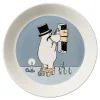 Moomin Astiat*Arabia Muumi lautanen 19 cm Muumipappa harmaa