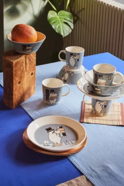 Moomin Astiat*Arabia Muumi lautanen 19 cm Muumipappa harmaa