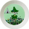 Moomin Astiat*Arabia Muumi Lautanen Nuuskamuikkunen 19 cm vihreä