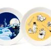 Moomin Astiat*Arabia Muumi lautaset 19 cm Toimisto&Talviyö