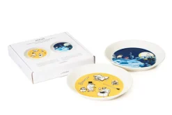 Moomin Astiat*Arabia Muumi lautaset 19 cm Toimisto&Talviyö