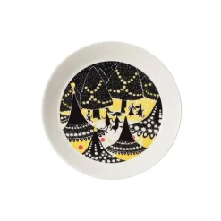 Moomin Astiat*Arabia Muumi Lautassetti Keltainen&hurraa 19 cm 2 kpl