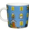 Moomin Astiat*Arabia Muumi muki Muumitalo 0,3 L sininen