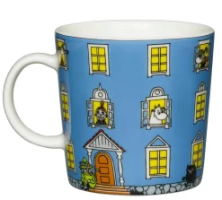 Moomin Astiat*Arabia Muumi muki Muumitalo 0,3 L sininen