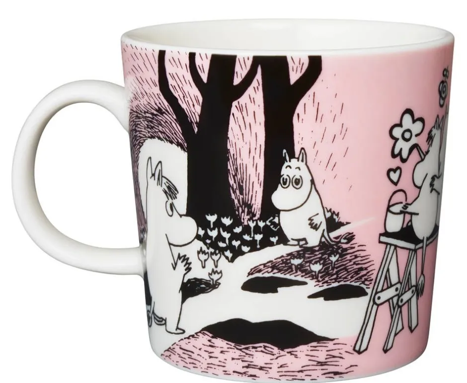 Moomin Astiat*Arabia Muumi muki Rakkaus 0,3 L vaaleanpunainen