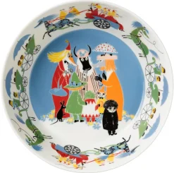 Moomin Tarjoilu*Arabia Muumi Tarjoilukulho Ystävyys 23 cm