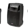 AudioDesignPRO Äänentoisto*kannettava akkukäyttöinen 15" aktiivikaiutin & 2 mikrofonia