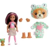 Barbie Nuket Ja Kotileikki*Cutie Reveal Chelsea Costume Cuties vihreä