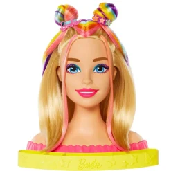 Barbie Nuket Ja Kotileikki*kampauspää Neon Rainbow Deluxe